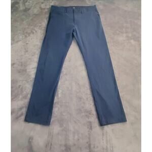 J. Crew Tech Pants Mens Size 34x30 Slim-Fit 484 Dark Blue C25-33